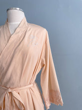Load image into Gallery viewer, SSWEDDINGS Chiffon Cotton Trimmed Robe Size M/L
