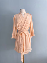 Load image into Gallery viewer, SSWEDDINGS Chiffon Cotton Trimmed Robe Size M/L
