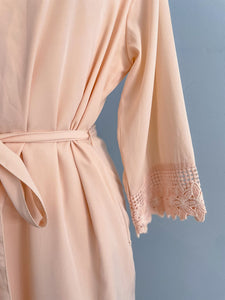 SSWEDDINGS Chiffon Cotton Trimmed Robe Size M/L