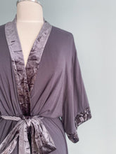 Load image into Gallery viewer, GEORGE Jersey Velvet Robe Size S/M
