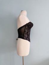 Load image into Gallery viewer, VALMONT Lace Illusion Bustier Push Up Size 36C
