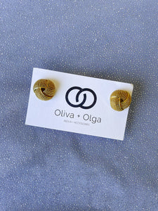 OLIVA + OLGA Textured Knotted Earrings