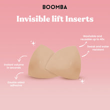 Load image into Gallery viewer, BOOMBA Invisible Lift Inserts in beige Size Medium
