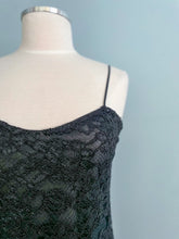 Load image into Gallery viewer, NO LABEL Lace Slip Spaghetti Straps Dress Black Size 4
