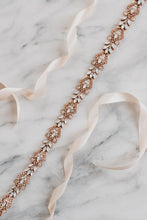 Load image into Gallery viewer, MAGNOLIA SASH in opal, rose gold + champagne
