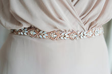 Load image into Gallery viewer, MAGNOLIA SASH in opal, rose gold + champagne
