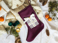 Load image into Gallery viewer, POP THE QUESTION Handmade Christmas Stocking
