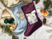 Load image into Gallery viewer, POP THE QUESTION Handmade Christmas Stocking
