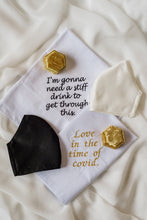 Load image into Gallery viewer, HANDMADE HANDKERCHIEF &quot;Love in the time of covid&quot;

