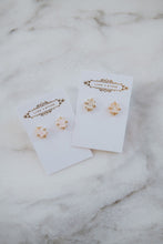 Load image into Gallery viewer, AMORA EARRINGS in pink opal + gold
