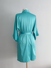 Load image into Gallery viewer, NO LABEL Satin Belted Robe Half Sleeve Size S
