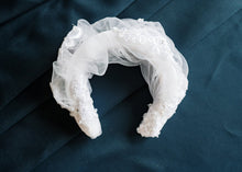 Load image into Gallery viewer, HELLO DARLING Lace and Tulle Big Croissant Headband
