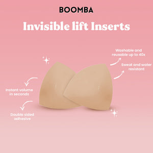 BOOMBA Invisible Lift Inserts in caramel Size Medium