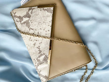 Load image into Gallery viewer, ALDO Python Envelope Handbag

