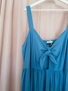 ELOQUII Jersey Maxi Dress Tie/Key Hole Size 26/28
