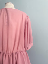 Load image into Gallery viewer, LESLIE BELLE VINTAGE Chiffon A-line Day Dress Puff Sleeve Size 10/12
