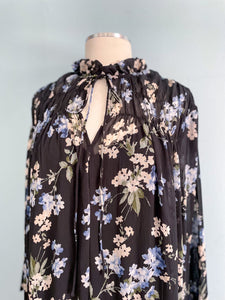 H&M Chiffon Floral Maxi Dress Size M